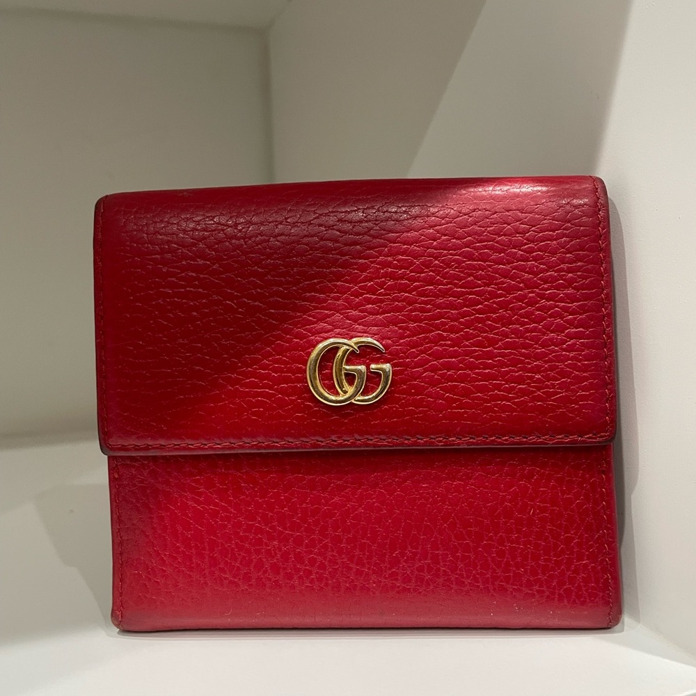 Gucci Marmot GG Logo Leather Bifold wallet